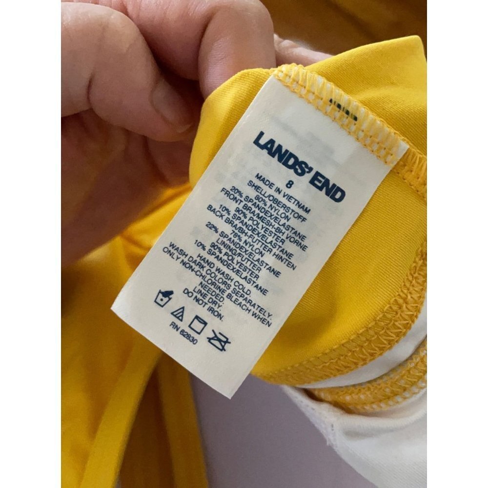8 Lands End‎ Tankini Swim Top J05 69 - Picture 4 of 5